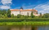 Zamek, Bazylika Św. Prokop, widok, UNESCO Třebíč, Vysočina