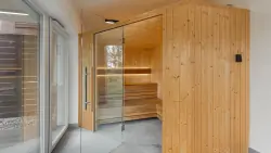 Sauna, Apartament Karwica Zapach Lasu, Mazury, Polska