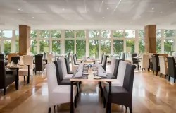 Restauracja z oknami, Hunguest Hotel Helios Hévíz ****, Hévíz, Balaton, Węgry