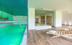 Boží Dar: Apartament Engadin dla 4 osób ze śniadaniem i prywatnym wellness bez limitu (basen, jacuzzi, sauna)