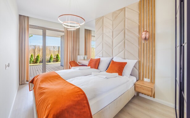 Sypialnia, Apartament GEA ECO, Sun & Snow, Sianożęty