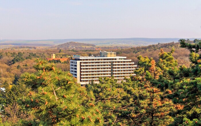 Šoproň: Hotel Szieszta z obiadokolacją, centrum wellness (basen, sauny) i wstęp do basenu Lövér