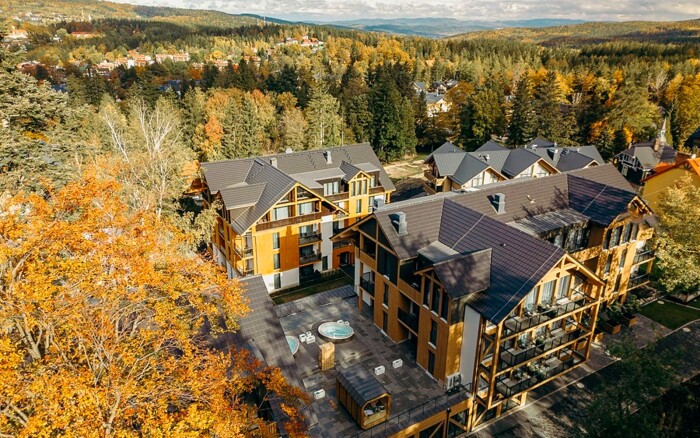 Szklarska Poręba w Apartamencie z sauną: Rezydencja Aqua ze śniadaniami i wellness + grota solna i pokój gier