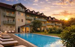 Hotel z basenem, Hotel Ahornhof ***superior, Lindberg, Niemcy