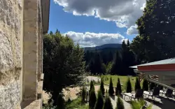 Ogród z widokiem, Maiers Hotel, Bayerisch Eisenstein, Niemcy