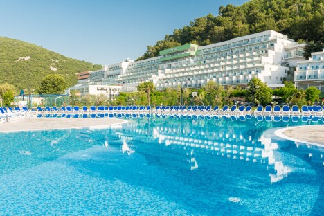 Basen zewnętrzny, Hotel Hedera, Rabac, Chorwacja