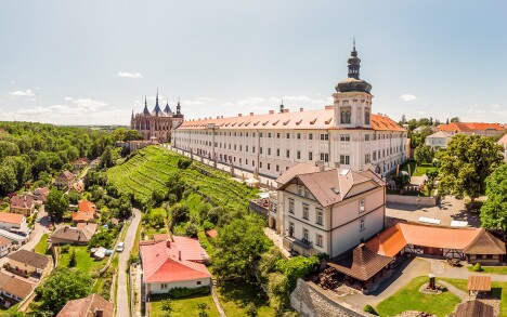 Kutná Hora i widok na Willę koło Varhanářa