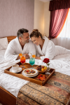 Śniadanie do łóżka, Hotel Erzsébet ***, Hévíz, Balaton, Węgry