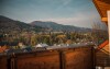Widok na góry, Yura hotel Čeladná, Čeladná, Czeskie Beskidy, Czechy