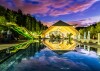 Nocny basen, NaturHotel Snovik ****, Laze v Tuhinju, Alpy Sawińskie, Słowenia