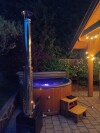 Zewnętrzne jacuzzi, Apartmány Anička, Liptovské Matiašovce, Liptów, Słowacja