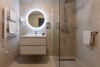 Nowoczesna łazienka, Szépia Bio & Art Hotel ****, Zsámbék, Budapest, Węgry