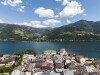 Widok na jezioro, Hotel Grüner Baum ****, Zell am See, Alpy, Austria