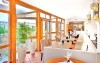 Restauracja z tarasem, WAGNERS Hotel im Frankenwald ***superior, Steinwiesen, Niemcy