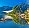 Jezioro i miasto Hallstatt