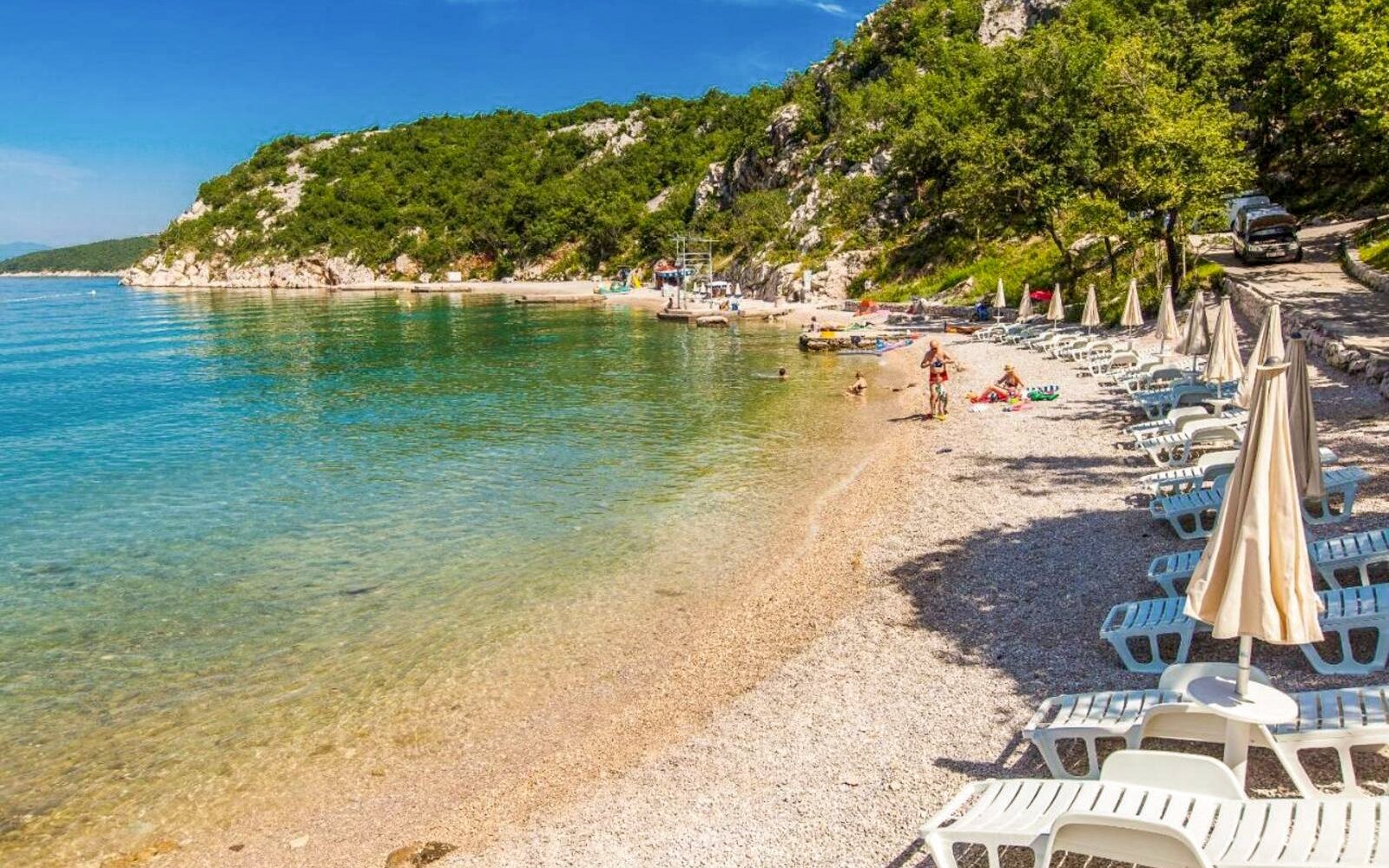 

Chorwacja w stylowym bungalow w Holiday Restort Kačjak z kuchnią i tarasem z widokiem na morze